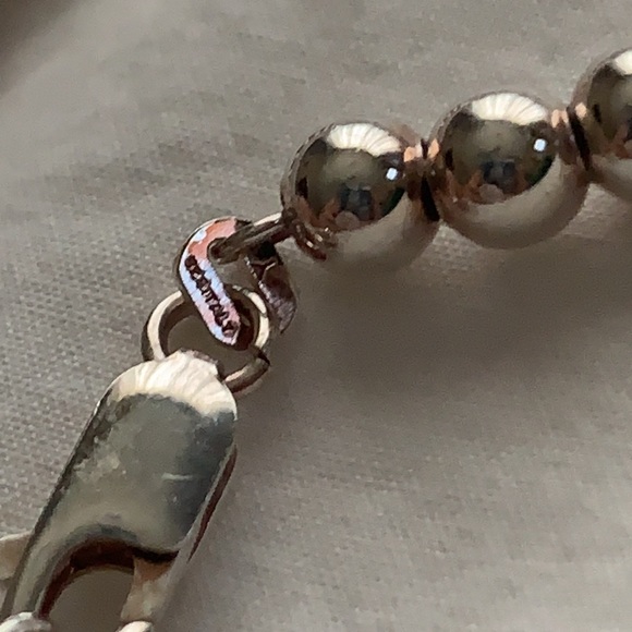 925 Choker beautiful clean elegant pearl necklace - Picture 2 of 7